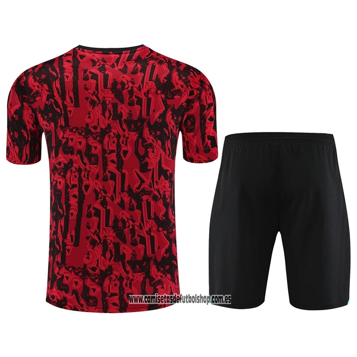 Chandal del Manchester United 23-24 Manga Corta Rojo - Pantalon Corto